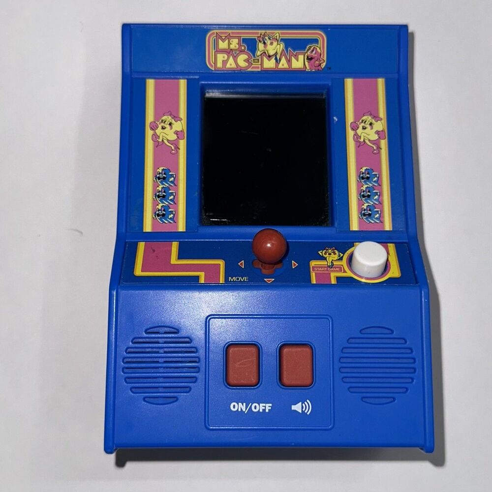 Ms.Pac-man Handheld Retro Mini Arcade Game 2018 Bandai Namco Basic Fun #09614